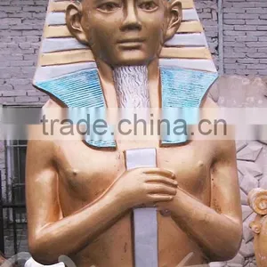Outdoor Decoration Antique Famous Sculpture Egyptian Fiberglass Pharaoh Statues thumbnail-4
