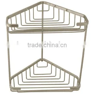 2 Layer Stainless Steel Corner Shower Caddy thumbnail-1