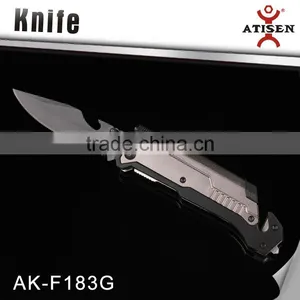 Top Quality Tactical Folding Knife 3Cr13+Aluminium Camping Knife With LED Car Glass Breaker Belt Cutter Fire Start Tools thumbnail-2