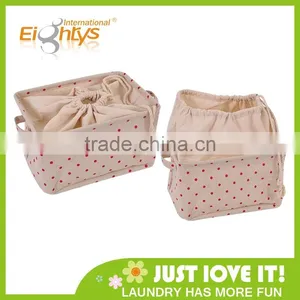 New Product Foldable Eco-friendly Cotton and Flax Cloth Storage Box thumbnail-1