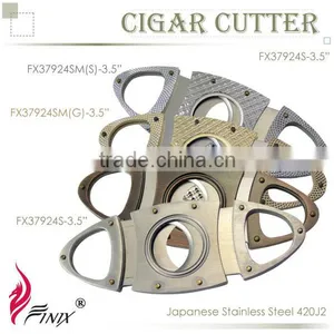 Oval Shaped Stainless Steel Blade Cohiba Cigar Cutters thumbnail-1