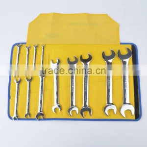 12 Pcs Mirror Surface Double End Wrench Set,ANSI Double Open End Wrench Set,metric CR-V Anti-rust Double Open End Wrench Set thumbnail-5