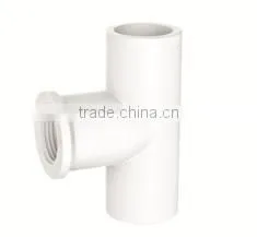 HIGH QUANLITY FEMALE TEE OF PVC GB STANDARD PIPES & FITTINGS FOR WATER SUPPLY thumbnail-1