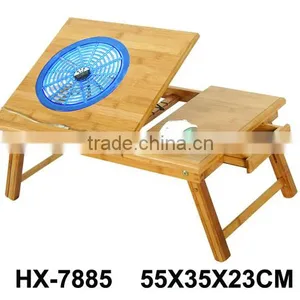 Small Bamboo Folding Laptop Computer Desk / Table thumbnail-1