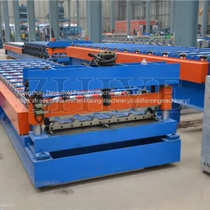 CNC Steel Metal Roof Sheet Roll Forming Machine thumbnail-1