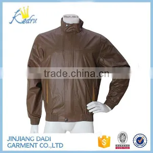 Fashion Man Zipper Studded Punk pu Leather Jacket thumbnail-1
