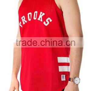 100% Mesh Polyester Men Singlet Tank Top thumbnail-3