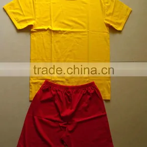 MENS COTTON BASIC SHORT PAJAMA SET, 100 COTTN SOLID MENS SHORTS SET thumbnail-1