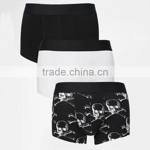 Halloween 3 Pack Custom Mens Boxer Shorts With Skull Print thumbnail-1