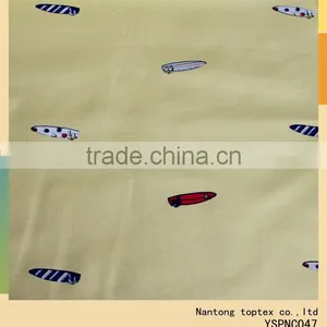 Sailboat Printed Yarn Dyed Oxford Cotton Fabric for Shirt thumbnail-1