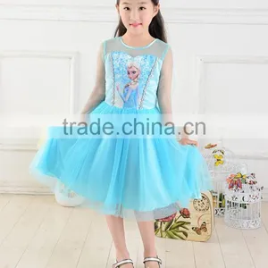 2015 New Girls Dress Cosplay Costume Dresses Kids Wedding Dress Summer Child Party Dress thumbnail-1