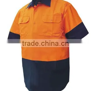 Cheap Wholesale Safety Workwear Reflective Stripe Work Uniform Shirts thumbnail-6