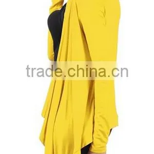 Plus Size Women Clothing Stretch Fabric Draping Long Sleeve Open Cardigan 2016 Women thumbnail-6