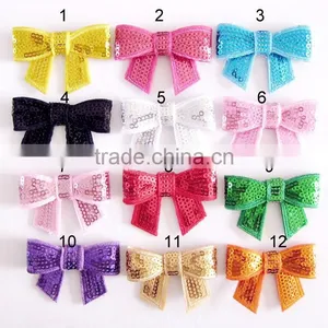 So Cute Sequin Bow Tie Headband Baby Girl Hot Sale Headband With Bow Tie Stretchy Accessories Top Baby Headband thumbnail-1