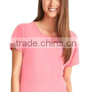 Next Level Apparel Ladies' Ideal Dolman Tee - 60% Combed Ring-spun Cotton, 40% Polyester Jersey and Comes With Your Logo thumbnail-1