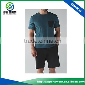 Latest Design High Quality Mens Organic Cotton t Shirt With Pocket Design thumbnail-1