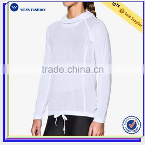 Custom Raglan Sleeves With Hood Polyester Pullover Women Sweatshirt thumbnail-1