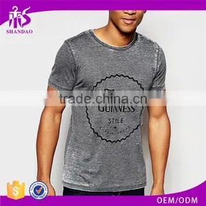2017 Guangzhou Shandao OEM Printed Short Sleeve 180g 100% Cotton Fashion Men's Wholesale T Shirts thumbnail-1