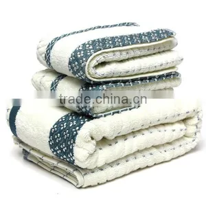 New Towel 3pcs/Set 100% Cotton Bath Beach Face Towel Sets for Adults 34cm*75cm*2p 70cm*140cm*1p Fiber Gift Bathroom Baby Towels thumbnail-1
