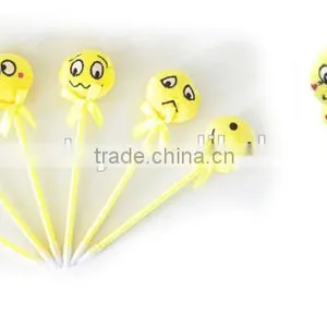 Popular Custom Promotion Emoji Plush Ballpoint Pen thumbnail-1