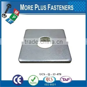 Made in Taiwan Brass Flat Silver Galvanized Stainless Steel Square Washer thumbnail-1