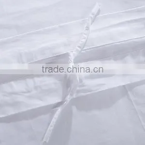 High Quality 100% Cotton Plain Dyed White Hotel Bed Linen thumbnail-2
