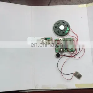 Pre-recording and Recordable Music Greeting Card Sound Moudle thumbnail-1