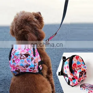 Pet Bag Backpack Travel Carrier For Dog Puppy Cats With Leash thumbnail-1