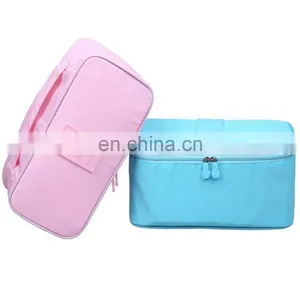 Pink Color Nylon Waterproof Travel Underpants Storage Bag thumbnail-5