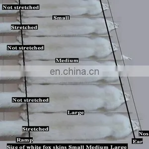 Soft and Smooth High Quality White Fox Fur Skin/white Fox Fur Raw Skins thumbnail-4