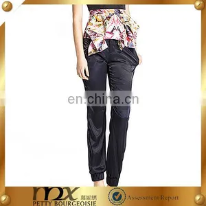 Loose Pants For Women Pure Color Simple Style With Ankle Elastic thumbnail-1