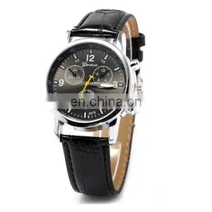 Luxury Men's Fashion Retro Leather Watches Bracelet Wristwatch Analog Quartz Wrist Watch thumbnail-2