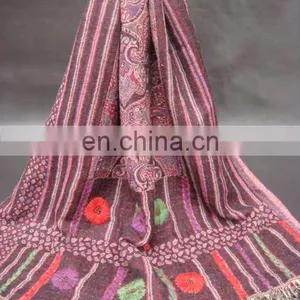 Silk Wool Shawls in Trendy Designs and Colors thumbnail-1