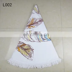 250gsm Round 150*150cm Mirofiber Beach Towels Custom With Digital Print thumbnail-5