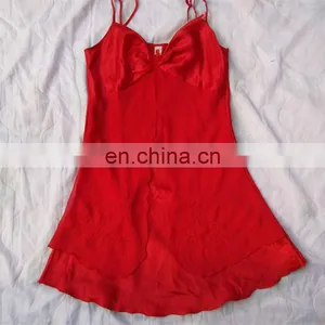 Lady Silk Night Gown Wholesale Used Clothing High Quality thumbnail-5
