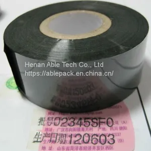 Black Hot Stamping Foil 30x100m to Print the Date Number on Paper , Plastic thumbnail-2