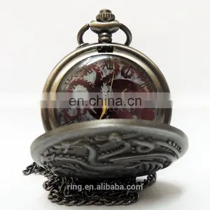 Game of Thrones House Targaryen A Song of Ice and Fire Quartz Pocket Watch Necklace thumbnail-5