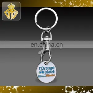 Custom Soft Enamel Trolly Coin Keychain thumbnail-1