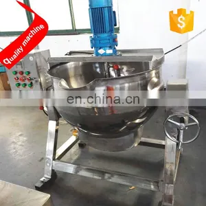 Stainless Steel Gas Steam Electric Heating Jacketed Kettle For Food Cook thumbnail-2
