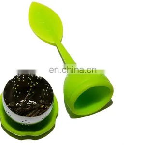 Wholesale Silicone & Stainless Steel Leaf Shape Tea Infuser / Tea Ball thumbnail-4