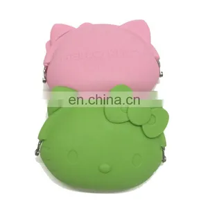 Factory Supplier Cat Design Coin Bag Women Fashion Wallet Silicone Material Purse thumbnail-4