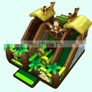 2020 New Design Forest Theme Inflatable Monkey Park Slide for Kids thumbnail-1
