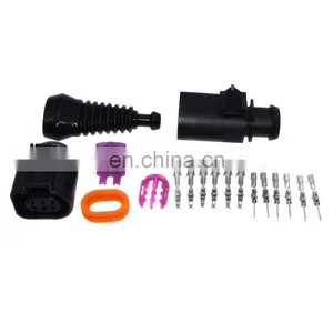 Free Shipping! 6 Way 3B0973813,1J0973713 Female Male Temp Sensor Plug Waterproof Connector Kits Universal thumbnail-1