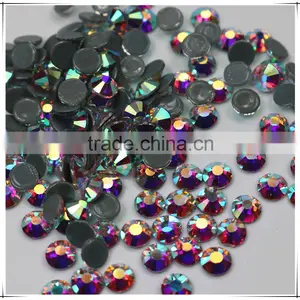 Top Quality Factory Price Wholesale New Crystal AB Flatback Hotfix Rhinestone for Bags Shoes thumbnail-1