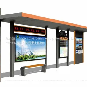 Public Fault Reporting Bus Shelter Platform Intelligent Bus Shelter Billboard Manufacturer thumbnail-1