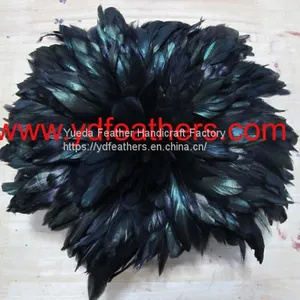 Dyed Black Half-bronze Rooster Schlappens for Wholesale From China thumbnail-1