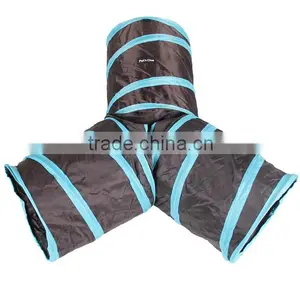 Pet Fun Folding Tunnel 3 Way Cat Play Tunnel thumbnail-3