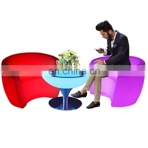 Portable Led Bar Table Nightclub Led Furniture Light Cocktail Outdoor Bar Tables and Chairs Sofa Set for Events Wedding Party thumbnail-5