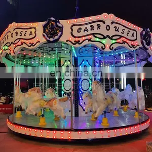 Arcade Amusement Commercial Playground Equipment Amusement Rotary Carousel Horse for Sale thumbnail-4