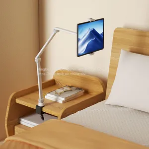 Universal Fashion Desktop Clip Mount Кронштейн планшета Телефонная стойка Tablet Stand Phone Holder Bracket for Home Office thumbnail-1